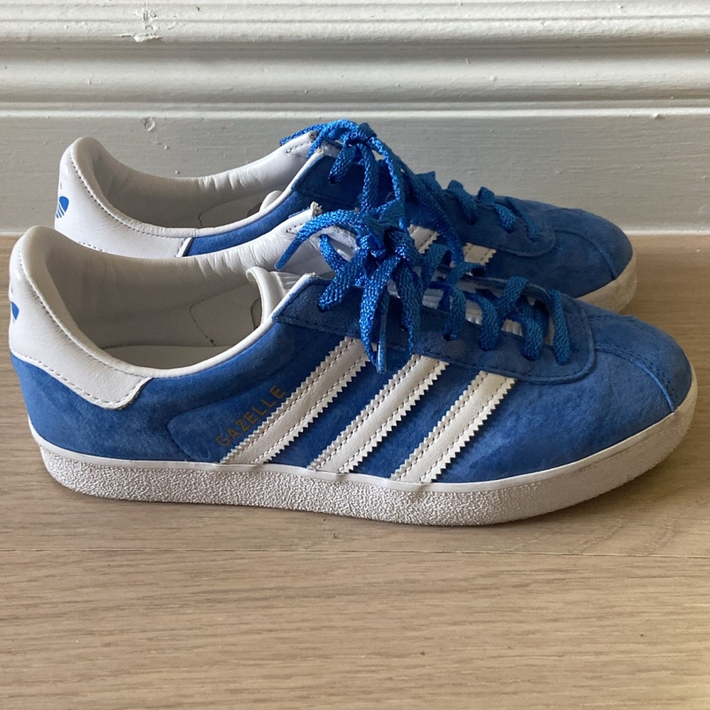 Blue gazelle adidas women’s sneakers